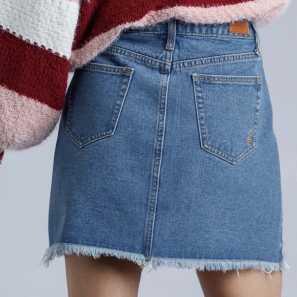 Red Piper Embroidered Boho Skirt - Picture 5 of 7